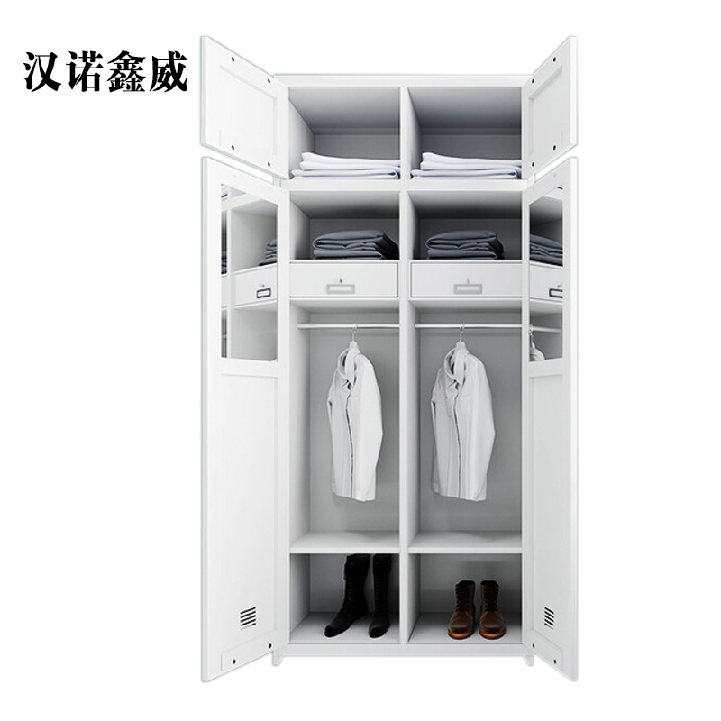 汉诺鑫威员工储物柜文件柜存放柜子更衣柜两门内务柜