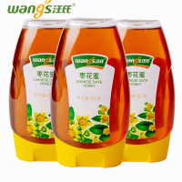 汪氏蜂蜜枣花蜜红枣蜜465g*3瓶组合装 新鲜蜂蜜 官方旗舰店