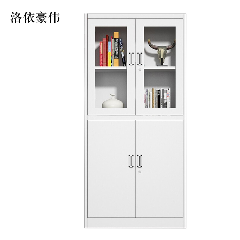 洛依豪伟钢制文件柜档案柜财务带锁储物柜铁皮柜书柜等器文件柜