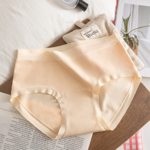 10A纯棉女士内裤 A类婴儿棉内裤女 中腰无痕加长裆内裤女士
