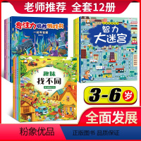 [正版]全套12册走迷宫大冒险找不同专注力训练游戏培养逻辑思维全脑开发书幼儿趣味益智儿童记忆力判断力3-4-5-6-7