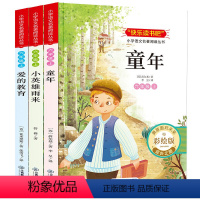 [全套3册]童年+爱的教育+小英雄雨来 [正版]六年级上册小学语文名著阅读丛书快乐读书吧 全3册 小英雄雨来+爱的教育+
