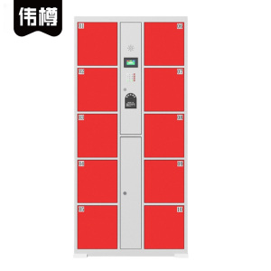 伟樽智能储物柜指纹识别10门850*460*1800mm台