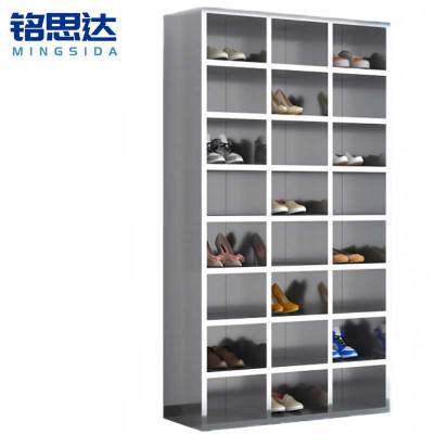 铭思达不锈钢鞋柜单面24格个