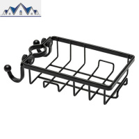 免打孔不锈钢水龙头置物架 厨房多功能海绵挂架抹布沥水架 三维工匠