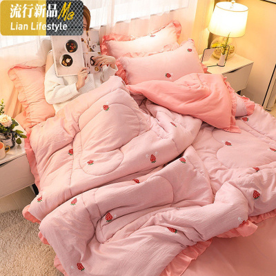 被子冬被四件套装冬季加厚保暖棉被芯宿舍单人学生春秋空调被儿童 三维工匠