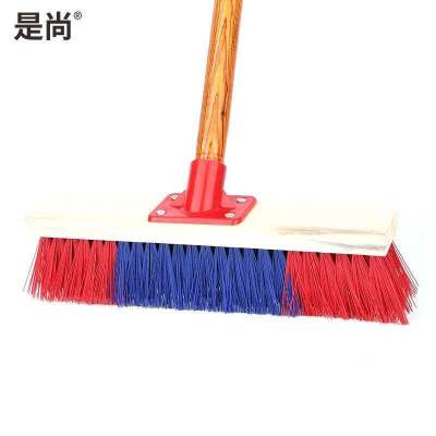 是尚 木柄硬毛地刷 40cm 个