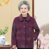 迪鲁奥(DILUAO)中老年女装秋装外套奶奶装宽松秋冬款上衣60岁妈妈装老年人衣服70-80老太太送外婆