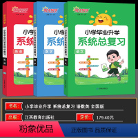 语文数学英语 三本套装 小学升初中 [正版]2024版小学毕业升学系统总复习人教版小升初总复语文数学英语小考真题卷知识点