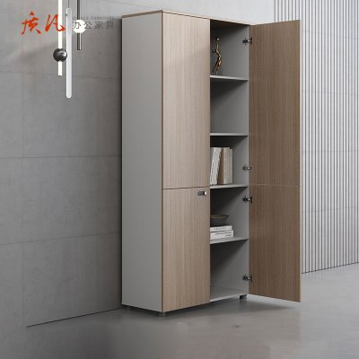 质凡定制文件柜资料柜木质老板书柜板式档案柜办公室柜子储物柜 800*400*1800mm