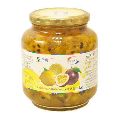 水果DIY花茶果酱泡水下午茶冲饮品 柠檬百香果1kg