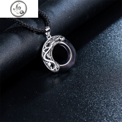 情侣项链一对纯银吊坠男女刻字定制情侣款锁骨链百搭韩版纪念 JiMi