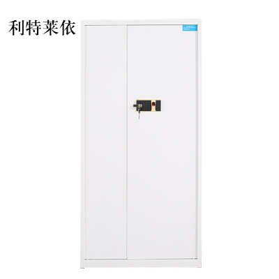 利特莱依电子保密柜钢制密码文件柜保险柜铁皮资料柜矮柜办公室储物柜通门白色指纹锁420*900*1850