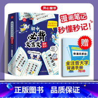 [全6册]文言文+古诗词 初中通用 [正版]初中必背古诗词和文言文全解一本通2024人教版 漫画笔记语文初一二三中考背诵