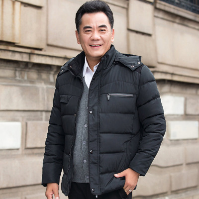 NEWLAKE男士棉衣外套爸爸冬装40-50岁中年男装中老年棉服加绒加厚秋冬季棉衣