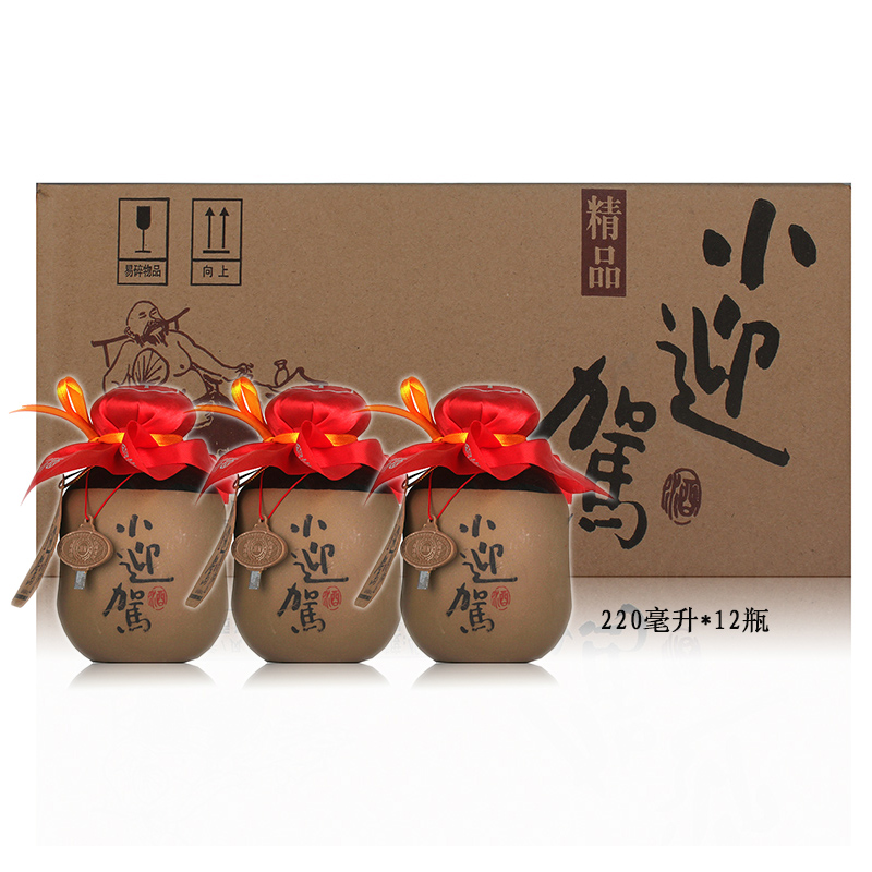整箱45度精品小迎驾白酒 浓香风格 220毫升*12瓶 安徽酒