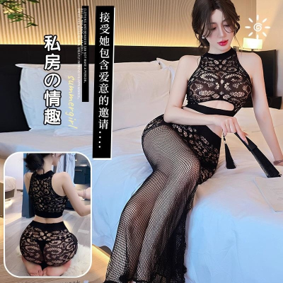 长夜漫漫情趣内衣缕空网眼纯欲诱惑情趣网衣透视撕扯感网衣女5361