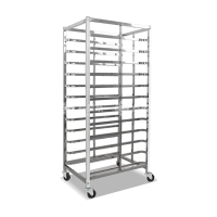 鑫星奈 不锈钢烤盘架多层托盘车 12层方管款