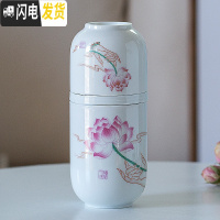 三维工匠便携快客杯一壶两杯简约旅行功夫茶具套装日式泡茶壶车载随身茶杯 佛手莲花不配包