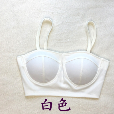 HLCOMAN美背裹胸内衣大胸显小抹胸薄款无钢圈文胸运动背心防走光聚拢打底抹胸