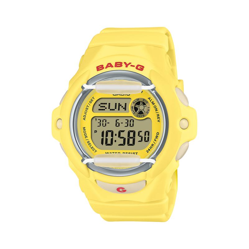 CASIO 男士可爱樱桃红名品腕表米防水多功能时尚手表