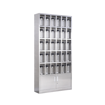 易企采 30格不锈钢水杯柜1800*900*250mm 工厂车间员工茶杯存放柜茶水间水杯架多格储物柜碗柜