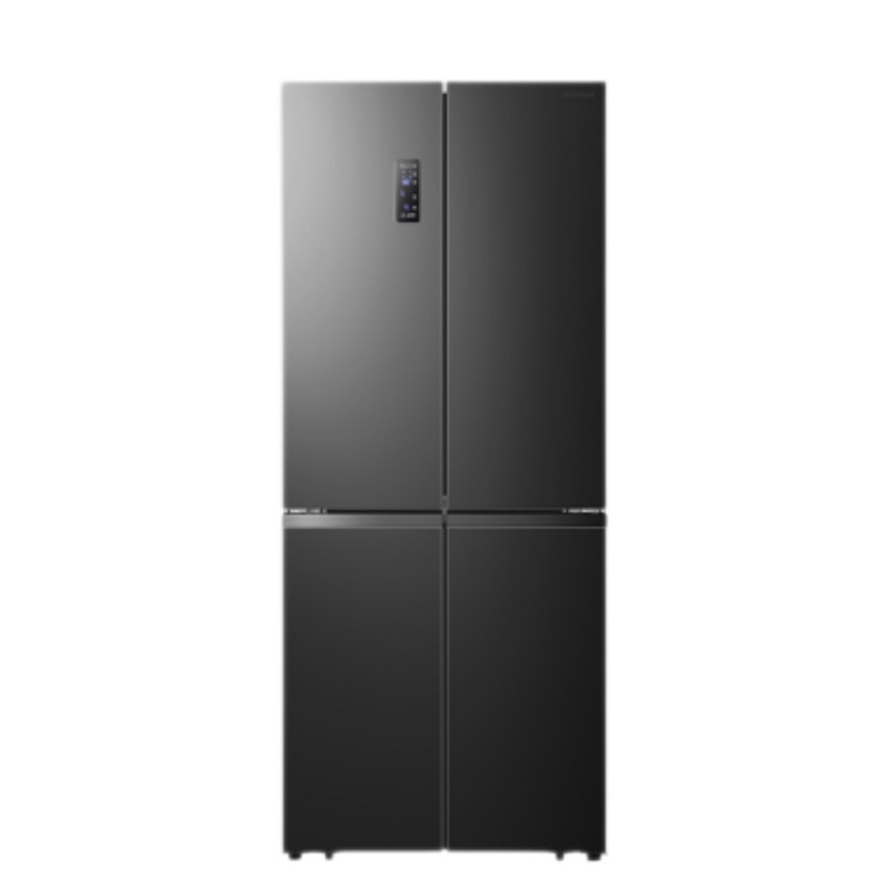 美的智能变频十字对开门冰箱BCD-460WSGPM山脉灰石迹460升双循环自动除霜净味杀菌