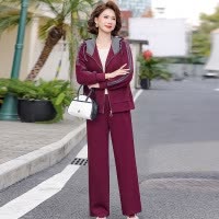 春装新款妈妈装衣服时尚春秋休闲运动服两件套中老年人气质衣服女