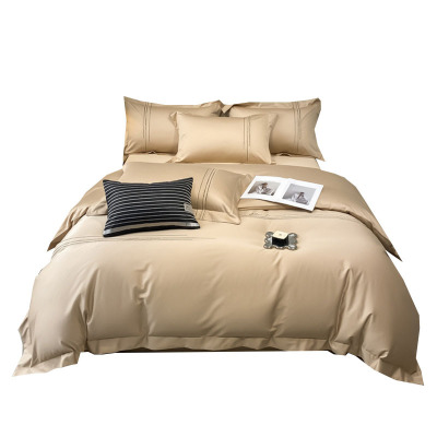 天山柔 220*240cm 100支绣花加尔 四件套 (计价单位:套) 香槟色