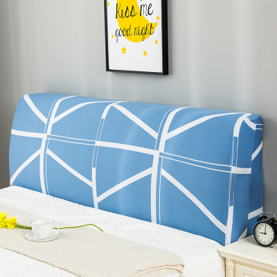 床头套罩全包北欧风格萬能通用防尘软包木床头靠背保护可拆洗 简约线条() 1.8米(适合1.7-1.9米床头使用)