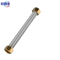 304不锈钢耐高温铜帽波纹管软管 DN25*40CM 根