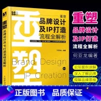 [正版]重塑 品牌设计及IP打造流程全解析 人民邮电社 何亚龙设计书籍品牌设计法则LOGO设计品牌IP策划品牌卡通IP