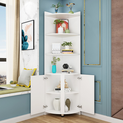 角柜转角墙角边角柜现代简约客厅三角形置物架欧式收纳储物柜拐角_9