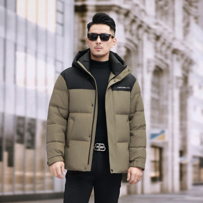 高容量 蓬松羽绒服男2025冬季加厚保暖连帽面包羽绒服女情侣宽松外套大码面羽绒服短款蓬男女情侣经典款白鸭绒羽绒服