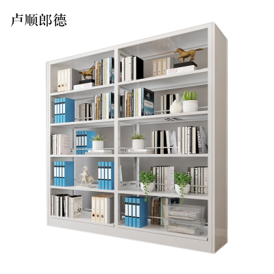 卢顺郎德钢制置物架图书馆单双面书店阅览室货架档案架资料架双面一列二