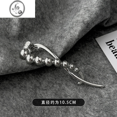 JiMiins冷淡风小众高级感青蛙扣发夹女新款发量多盘发一字夹网红头饰