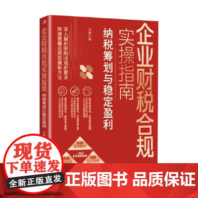 企业财税合规实操指南 纳税筹划与稳定盈利 洪梅 著 经济