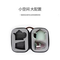 美帮汇汝窑功夫茶具一壶四杯收纳包袋便携陶瓷旅行盖碗茶海茶具茶杯套装