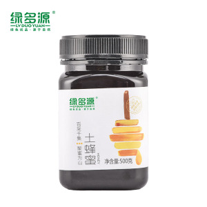 绿多源宁夏生态土蜂蜜500克/瓶美味蜂蜜