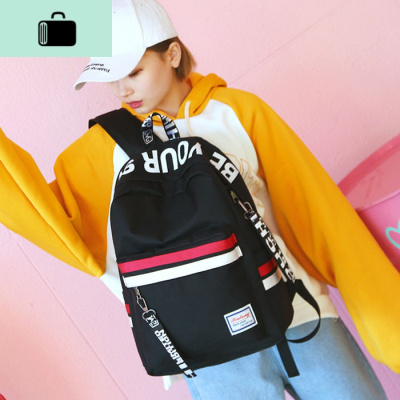 书包女学生韩版初中校园原宿中学生背包高中双肩包包2019新款网红NEW LAKE