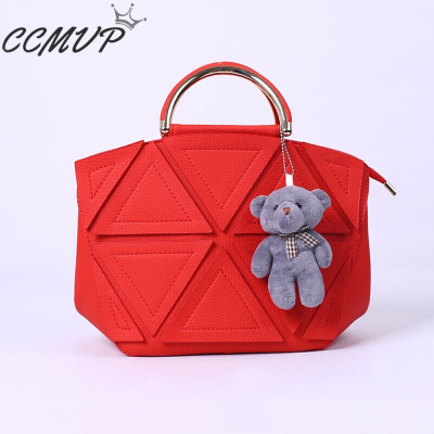 CCMVP品牌自营质量保证-CCMVP轻奢品牌红色结婚新娘包包2018时尚婚包新款潮女士包包手提包单肩包斜