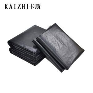 卡质 平口大垃圾袋大号加厚特大黑色酒店物业超大塑料袋 (黑)宽80x长100x厚2.8丝 100个/包