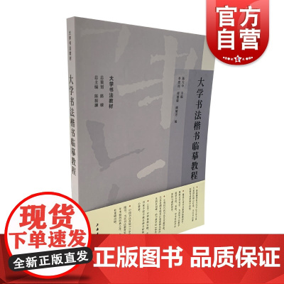 大学书法楷书临摹教程 大学书法教材上海书画出版社