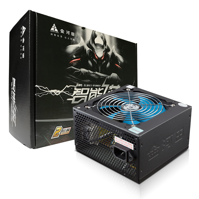 金河田智能芯580gt电脑主机箱atx电源台式机电脑电源静音额定400w峰值