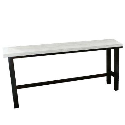 华夏京铁城 高脚桌 岩板台面钢制脚架 米