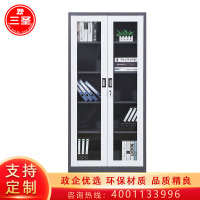 三圣 办公家具套色加厚通玻文件柜铁皮柜档案柜资料柜文件柜其他金属办公柜收纳柜整理柜可定制