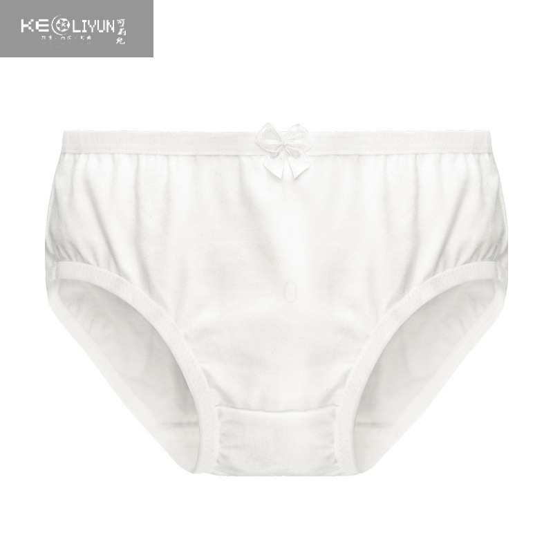 可莉允女童内裤白色棉学生儿童5三角裤7岁女孩底裤宝宝考级舞蹈