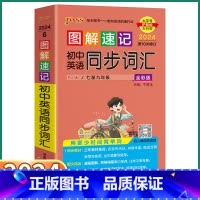 初中英语同步词汇 初中通用 [正版]2024新版 PASS图解速记初中英语同步词汇人教版 七八九年级知识点总复习初一初二