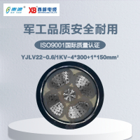 秦源牌 YJLV22-0.6/1KV-4*300+1*150mm² 铝芯低压钢带铠装电力电缆 元/米 定制商品 联系客服