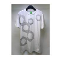 Hugo boss男士运动T恤印花款白色圆领百搭舒适简约休闲短袖TEE61011034001